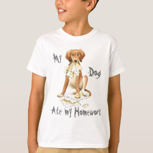 T-shirt Mon Saluki a mangé mes devoirs