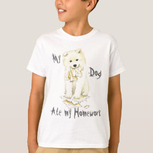 T-shirt Mon Samoyed a mangé mon travail