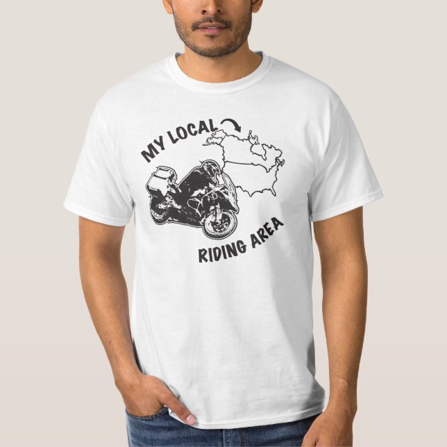 T-shirt Mon secteur de monte d'ADV locaux - j'ai été (Devant)