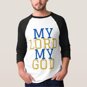 T-shirt Mon Seigneur Mon Dieu Biblique Hommes 3/4