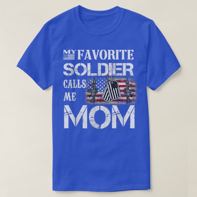 T-shirt mon soldat préféré m'appelle maman 2 (Design devant)