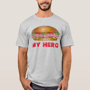 T-shirt MON sous-marin HERO Grinder Sandwich Hoagie Tee