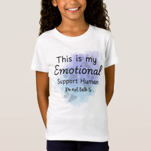 T-Shirt Mon soutien émotionnel Humain Amusant