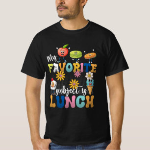 T-shirt Mon Sujet Préféré Est Lunch Lady Cafeteria Crew R