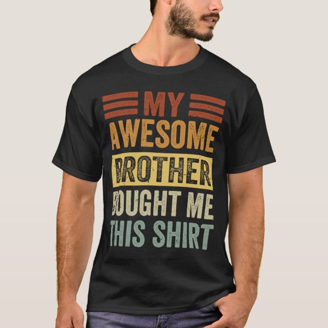 T-shirt Mon Super Petit Frère M'A Acheté Ce 2 (Devant)
