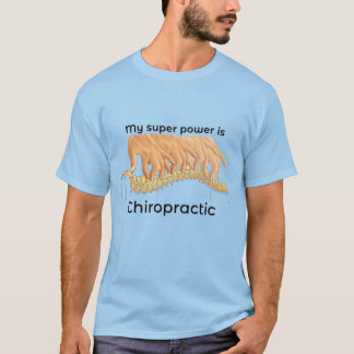 T-shirt Mon super pouvoir, c'est l'Tee des hommes chiropra