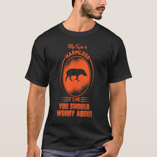 T-shirt Mon Tapir est sans danger C'est moi que tu devrais (Devant)