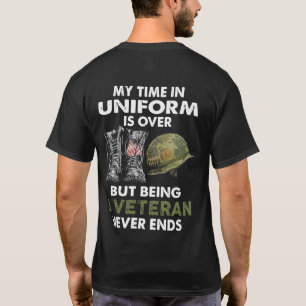 T-shirt Mon temps en uniforme est terminé - chemise vét