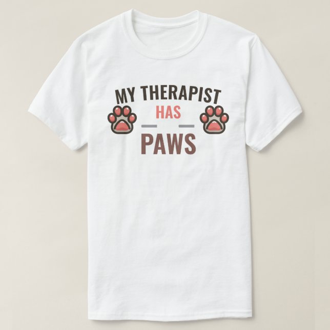 T-shirt Mon Thérapeute A Des Papes (Design devant)