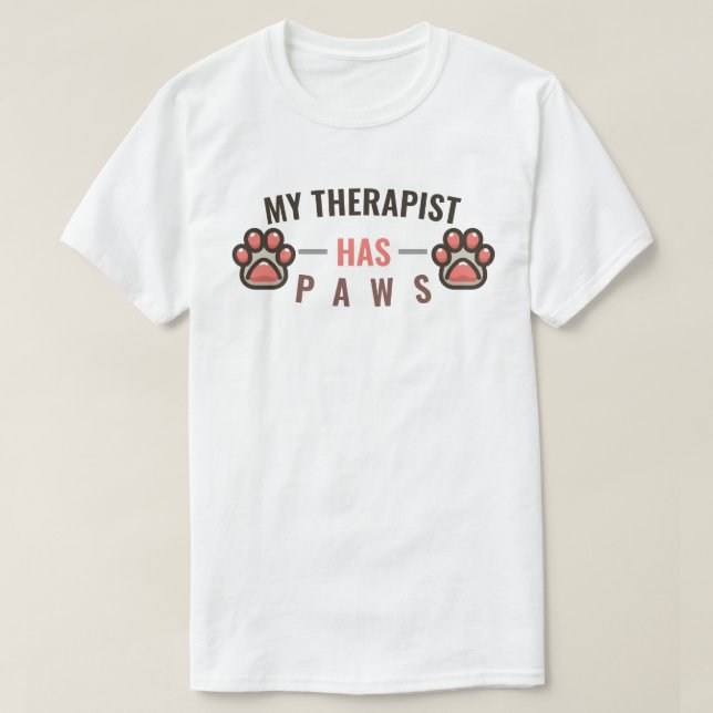 T-shirt Mon Thérapeute A Des Papes (Design devant)