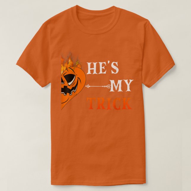 T-shirt Mon traitement Jackolantern Citrouille jumelé Coup (Design devant)