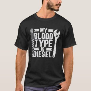 T-shirt Mon Type De Sang Est Diesel