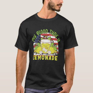 T-shirt Mon Type De Sang Est Lemonade Stand Lemonade Busin