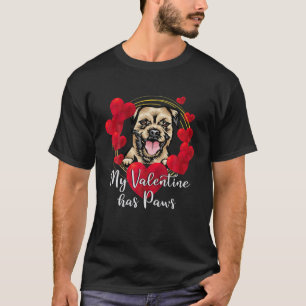 T-shirt Mon Valentin a Patrouille Chien Mama Frontière Chi