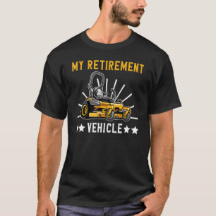 T-shirt Mon véhicule de retraite coupe machine à culot
