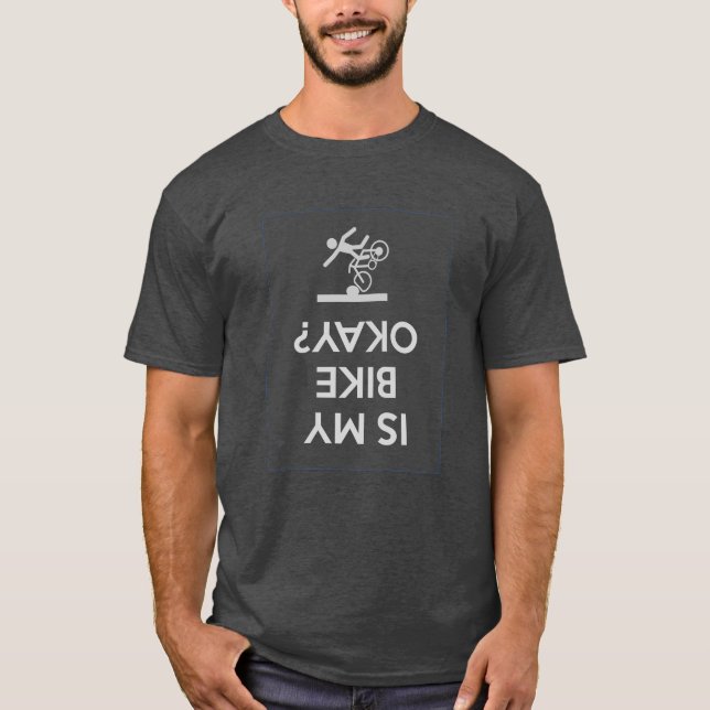 T-shirt Mon vélo est-il correct ? - BikingCycling drôle (Devant)