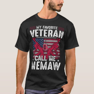 T-shirt Mon vétéran favori Appelez-moi Jour des vétérans d