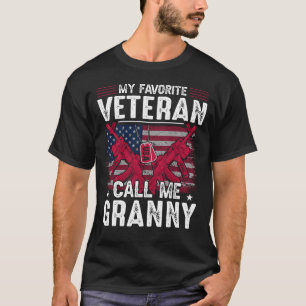 T-shirt Mon vétéran favori appelez-moi Jour des vétérans G