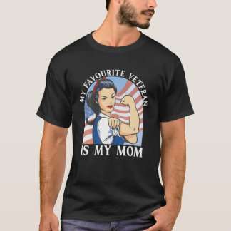 T-shirt Mon Vétérinaire Préféré Est Ma Mère Militaire Vet 