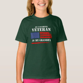 T-shirt Mon Vétérinaire Préféré Est Mon Grand-Père Militai