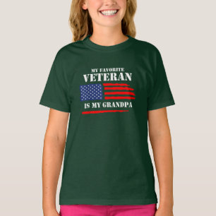 T-shirt Mon Vétérinaire Préféré Est Mon Grand-Père Militai