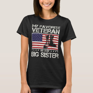 T-shirt Mon Vétérinaire Préféré Est Mon Grosse Soeur Drape