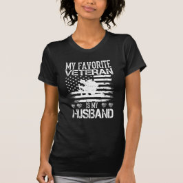 T-shirt Mon Vétérinaire Préféré Est Mon Mari Militaire