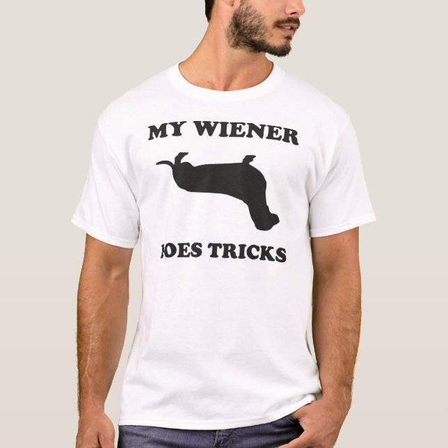 T-shirt Mon Wiener fait des trucs (Devant)