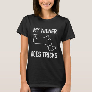T-shirt Mon Wiener Fait Des Trucs, Dachshund, Drôle, Plais