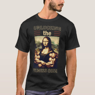 T-shirt Mona Lisa Bodybuilding Muscle Gym Poids Wo