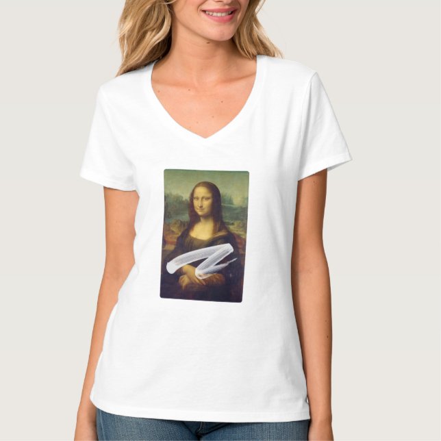 T-shirt Mona Lisa Caked (Devant)