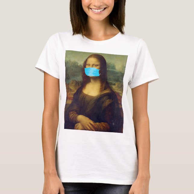 T-shirt Mona Lisa covid19 (Devant)