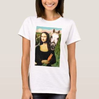 T-shirt Mona Lisa et son cheval arabe
