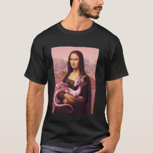 T-shirt Mona Lisa et son dragon de compagnie Portrait de l