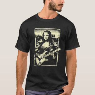T-shirt Mona Lisa Guitare Musique Enseignant Nouveauté Fun