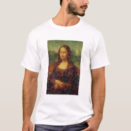 T-shirt Mona Lisa Lettuce Art fine Cuillère végétale