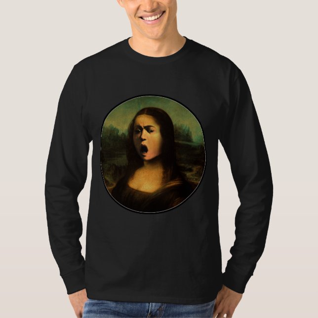 T-shirt Mona Lisa Medusa Caravaggio (Devant)