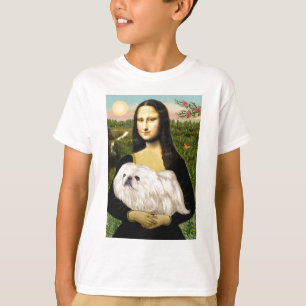 T-shirt Mona Lisa - Pékinese blanc (#4)