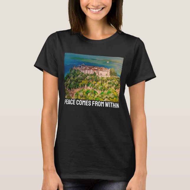 T-shirt Monasterio de San Miguel Peinture d'Alfred Fox (Devant)