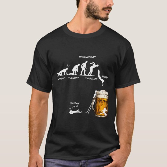 T-shirt Monday Tuesday Thursday Friday Saturday Sunday Bee (Devant)