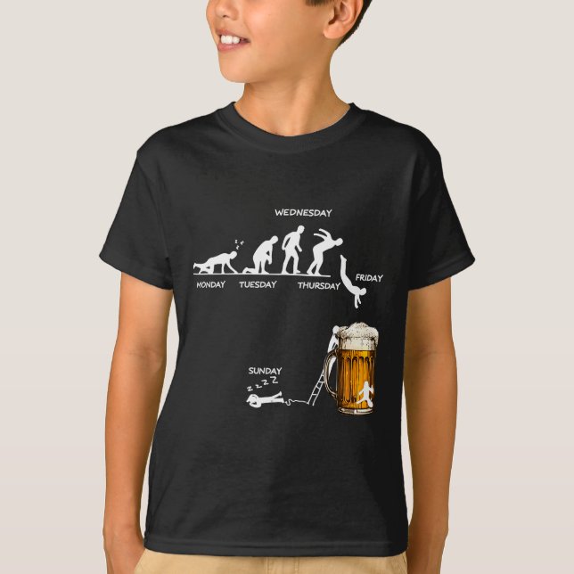 T-shirt Monday Tuesday Thursday Friday Saturday Sunday Bee (Devant)
