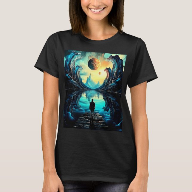 T-shirt Monde Abstrait (Devant)