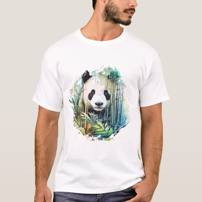 T-shirt Monde animal géant Panda découverte de beauté de l (Devant)