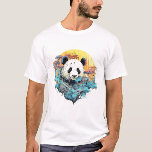 T-shirt Monde animal géant Panda découverte de beauté de l