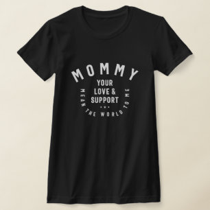 T-shirt Monde de l'amour - Embrace de soutien de maman - M