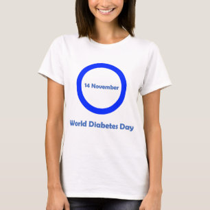 T-shirt Monde diabète jour conscience de diabète du 14