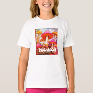 T-shirt Monde Enchanté des Champignons un SS Blanc