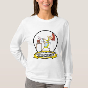 T-SHIRT MONDE LE PLUS GRAND DÉCORATEUR DE GÂTEAU DESSIN FE