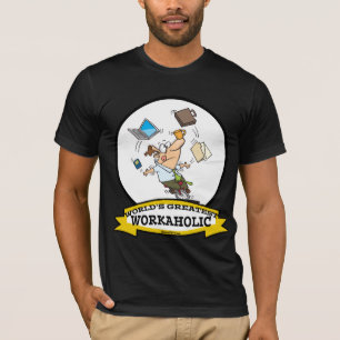 T-SHIRT MONDE LE PLUS GRAND TRAVAILLEUR CARTOUTE HOMME