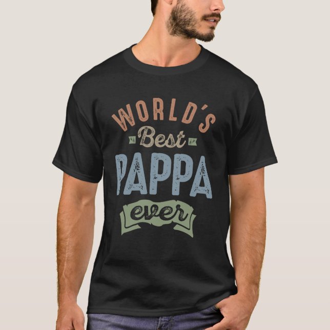 T-shirt Monde meilleur Pappa (Devant)